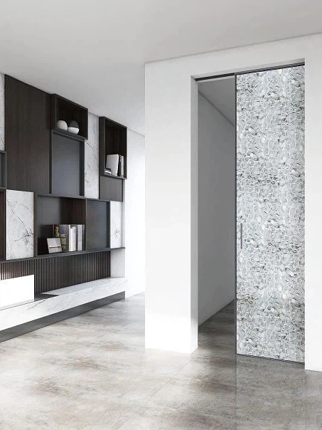 Double Pocket Large Glass Pocket Doors